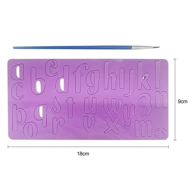 Buy Generic Silicone Mold, Large Letter Silicone Mold For Chocolate,  Alphabet Number Candy Tray Mold, Cake Baking Pan Mold For Diy Cookies,  Crayon, Valentine'S Day Cake Decorating Online - Shop Home &