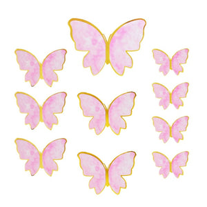 Rose Gold Butterfly Birthday Decorations Set Butterfly Happy